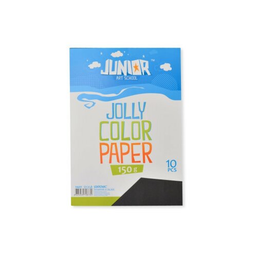 Jolly papir u boji, crna, A4, 150g, 10K ( 136251 ) Slike