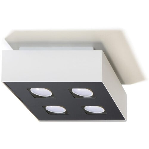 Nice Lamps bela stropna svetilka s kovinskim senčnikom 24x24 cm hydra – Cene