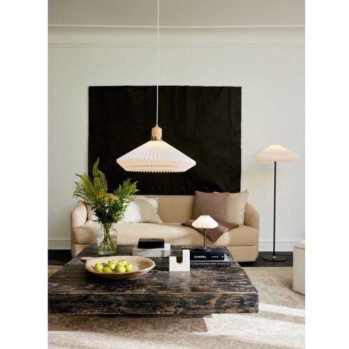 Halo Design 745043 - podna lampa paris 1xE27/40W/230V crna/bela/hrast Slike