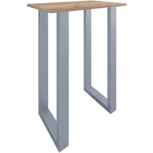 XXXL Barska Miza Xona, Barva Hrasta, Srebrna, 80x50cm Slike