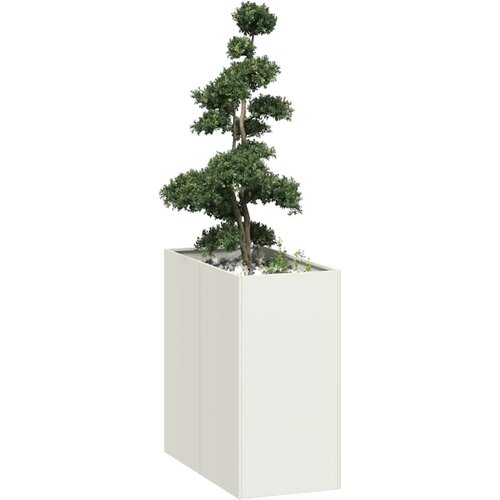 vidaXL Sadilnik Bela 40x80x80 cm Jeklo Cene