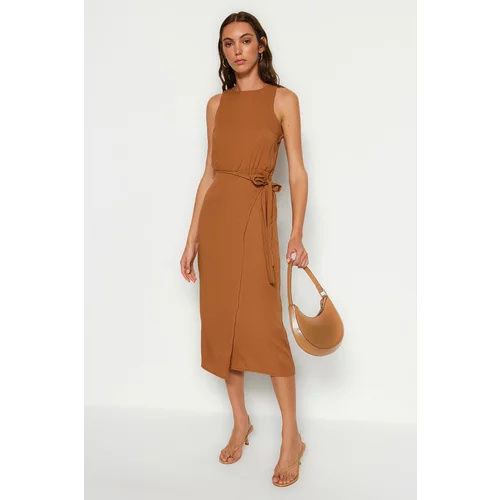 Trendyol Dress - Brown - Double-breasted
