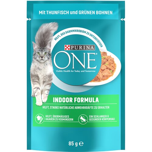 Purina ONE Indoor Formula - Tuna & zeleni fižol (52 x 85 g) Cijene