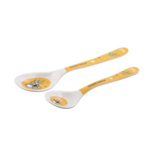 Canpol set kasika (2kom) 4/530 melamine - exotic animals yellow ( 4/530_yel ) Slike