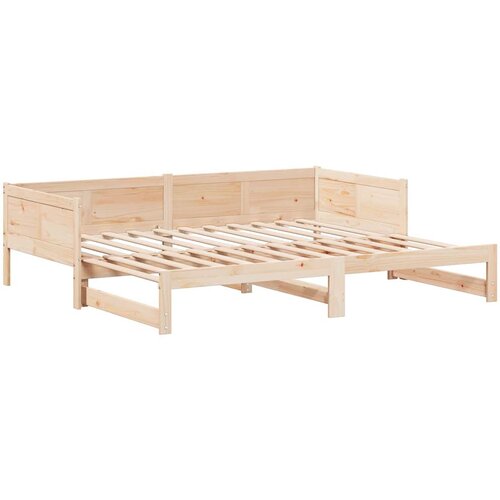  Krevet za povlačenje za dan Smeđa 203,5 x 184 x 56,5 cm Slike