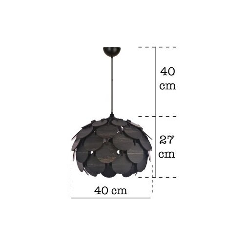 Opviq UAV009 black chandelier Cene