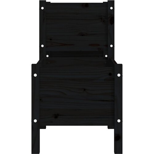  Sadilica crna 178,5 x 44 x 75 cm od masivne borovine Slike