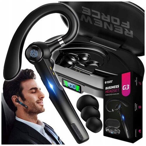 Dexxer aku. Bluetooth 5.1 brezžična avto slušalka 10m + power bank 400mAh G3 Cene