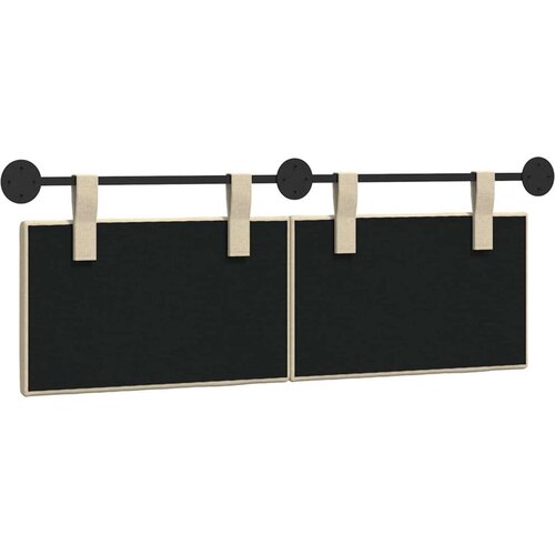  Držeće uzglavlje Zidne Prugasti Krema 150 x 55 x 5 cm tkanina - Krema 140 cm bez LED Slike
