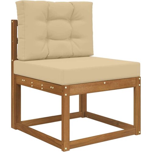  Jastuk za vanjsku sofU 2 pcs Bež Poliester - Bež 60 x 60 cm 1x sjedalo +1x naslon (3D s bartagom) Slike