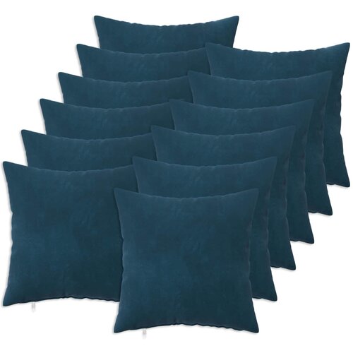  Presvlaka za jastuk 12 pcs HEERLEN Plava 50 x 50 cm Baršun Cene