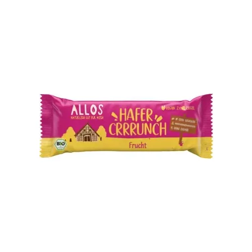 Allos Bio ovsena ploščica Crrrunch - sadje