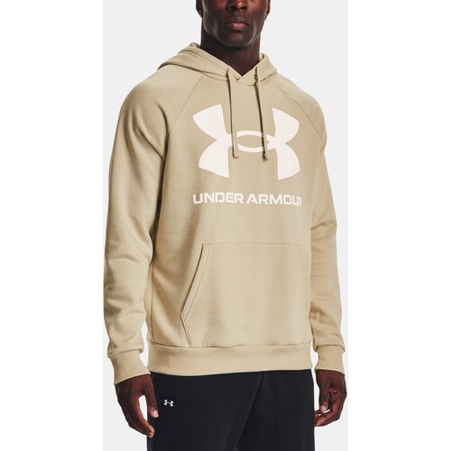 Under Armour Sweatshirt UA Rival Fleece Big Logo HD-BRN - Mens Slike