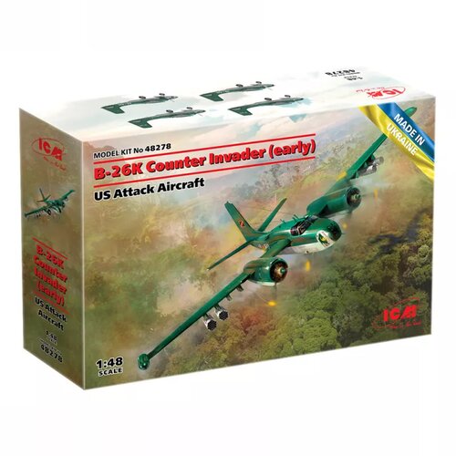 ICM model kit aircraft - B-26K counter invader (early) us attack aircraft 1:48 Slike