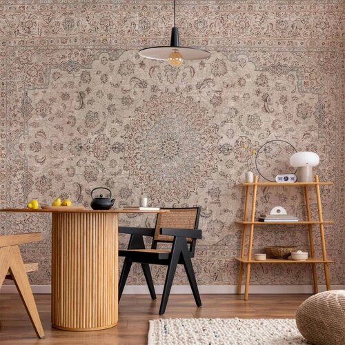  Foto tapeta - Sand carpet - worn Persian carpet with rich decorative motifs 245x175 Samoljepljiva Slike