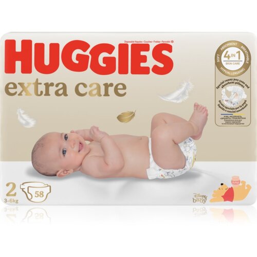 Huggies Extra Care Pelene 2, 3-6kg, 58 komada Cene