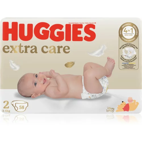 Huggies Extra Care Size 2 plenice za enkratno uporabo 3-6 kg 58 kos