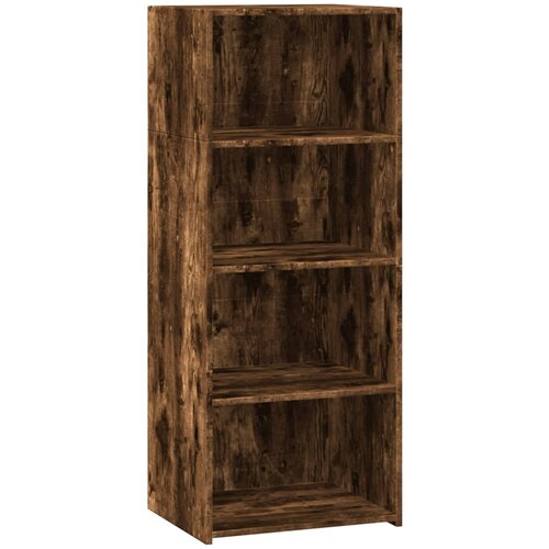 Maison Chic Visoka omara - Komoda - Predalnik dimljen hrast 50x41x124 cm inženirski les, (21718948) Cene