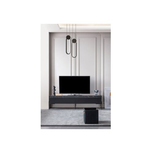 Hanah home TV polica Beskar Black Slike