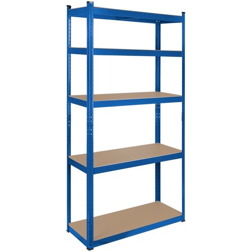Rebel Metalna montazna polica 180x90x40cm 5x150kg plava RB-1251BL Slike