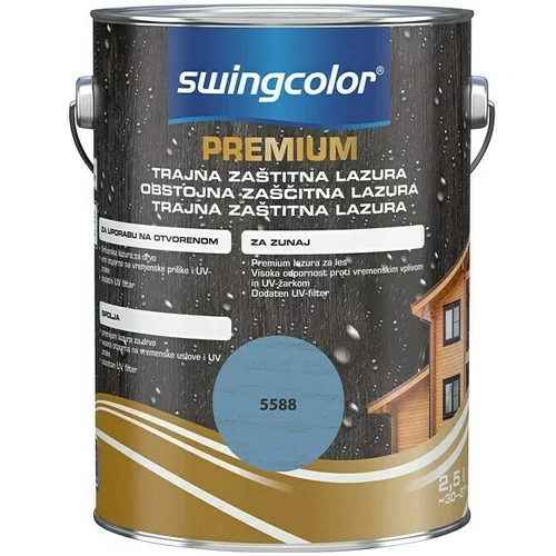 SWINGCOLOR Obstojna zaščitna lazura Premium (barva: modra, 2,5 l)