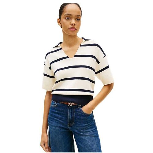 Tommy Hilfiger prugasta ženska polo majica Cene
