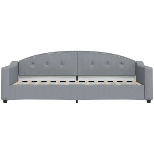 VidaXL dnevni krevet svjetlosivi 80 x 200 cm od tkanine Slike