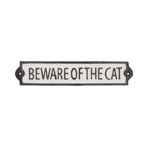  Napis za vrata "beware of the cat" Cene