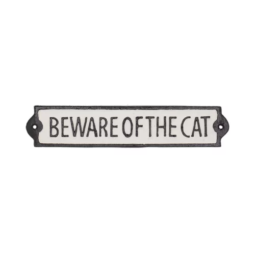  Napis za vrata "beware of the cat"
