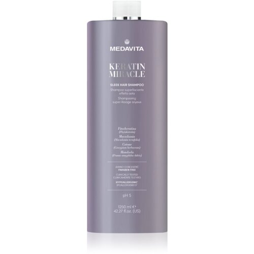 Medavita Keratin Miracle Sleek Hair Shampoo &amp;scaron;ampon za glajenje las 1250 ml Slike