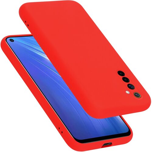  ohišje, združljiv z realme v tekoči rdeči barvi - zaščitni pokrov iz fleksibilnega silikona tpu, (20590526) Cene