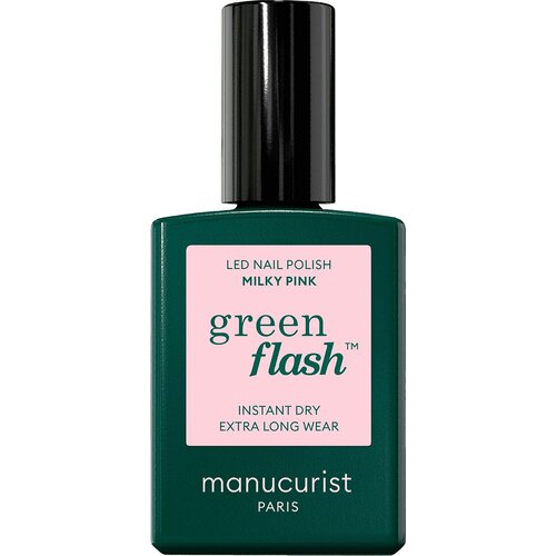 Manucurist Green Flash Gel Nail Polish - Colourful Shades - Milky Pink Cene