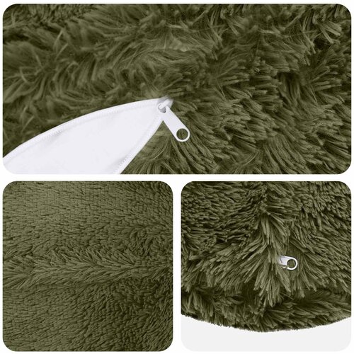  Presvlaka za jastuk 6 pcs HEERLEN Zelena &amp;Oslash; 50 cm PV flis Slike