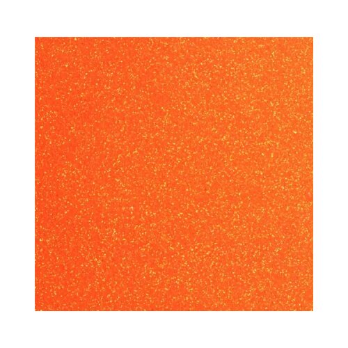 The Unique Paper Company Plain Glitter - Ukrasni papir 1,5m - Plain Glitter, Neon Orange Slike