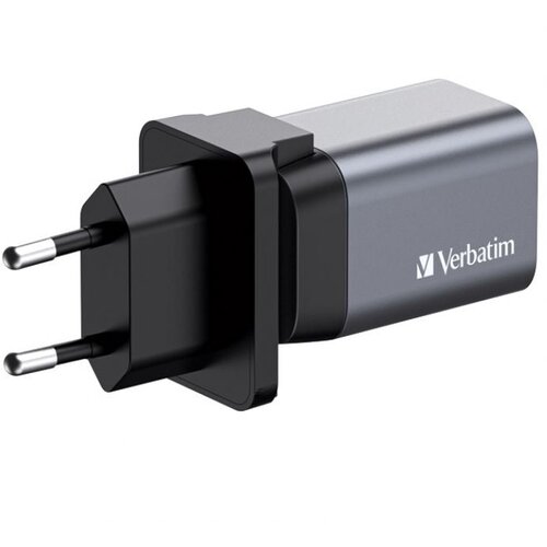  PUNJAČ PUTNI ZA MOBITELE I TABLETE GAN 1XUSB-C/PD 35W/1XUSB-A QC 3.0 (EU/UK/US) VERBATIM 32200 Slike