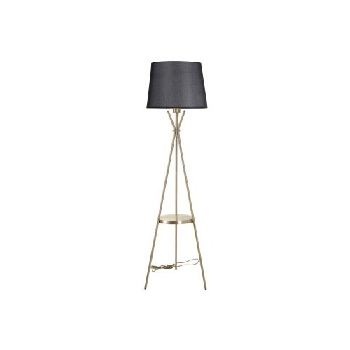 Opviq Venedik sehpalı eskitme lambader pramit hasır siyah abajurlu Black Floor Lamp Cene