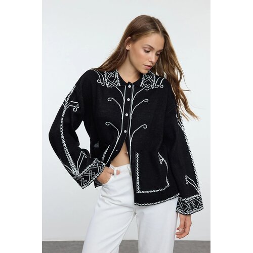 TRENDYOLMILLA Ženski džemperTWOAW25HI00214, Crna Cene