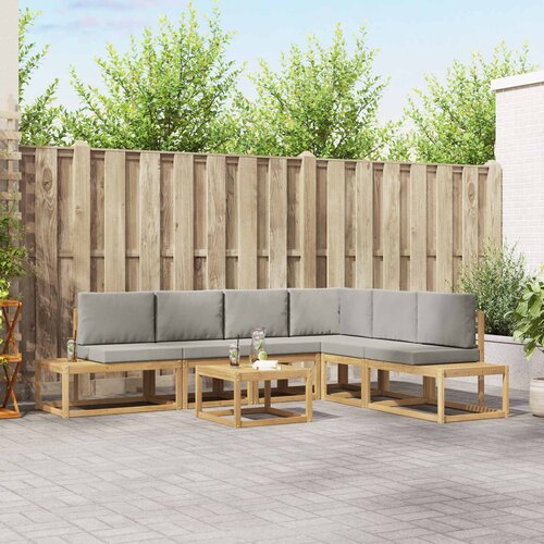  Set vanjskih sofa s jastukom 7 Komad Bijela Cijene