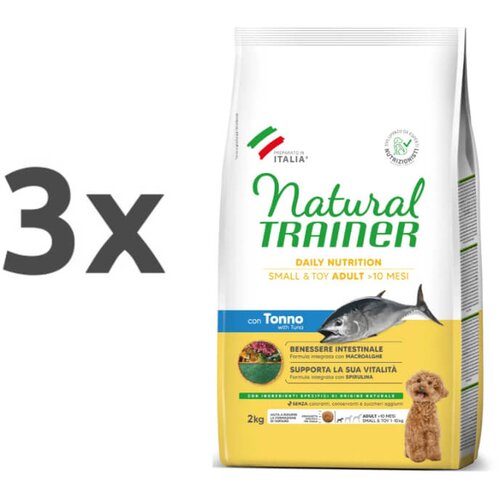 Natural trainer Daily Nutrition Adult Mini - tuna 3 x 2 kg Cene