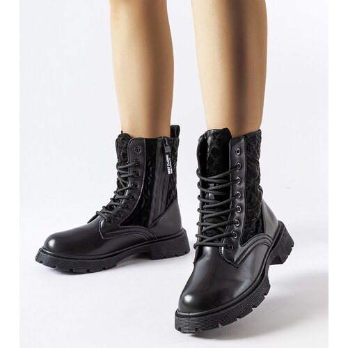 Gemre Black Quilted Jalbert Boots Cene