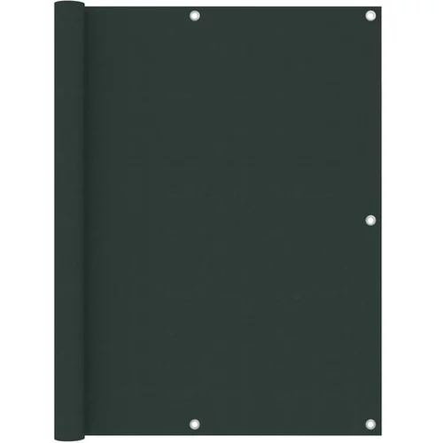 vidaXL Balkonsko platno temno zeleno 120x600 cm oksford blag