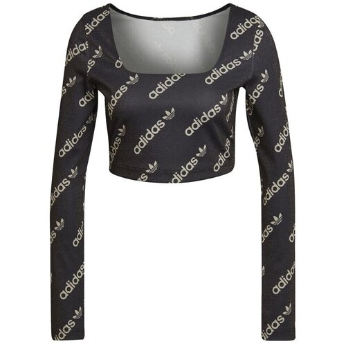 Adidas Majice s kratkimi rokavi Ls Cr Top Črna Cene