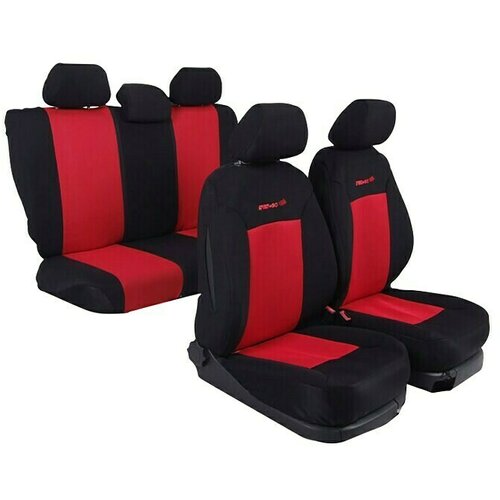  Presvlaka za automobilska sjedala (Crno-crvene boje, Veličina: Univerzalno) Slike