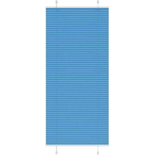 vidaXL Plisirana senčila modra 100x200 cm, širina blaga 99,4 cm, poliester, (5000297780) Cene