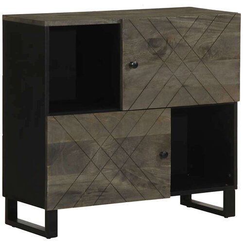  Komoda crna 80x33x75 cm Puno drvo Mango Cijene