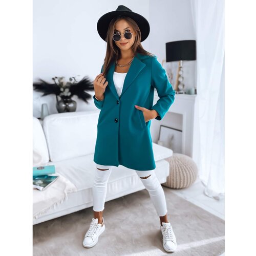 DStreet DELILAH women&amp;#039;s coat turquoise NY0536 Slike