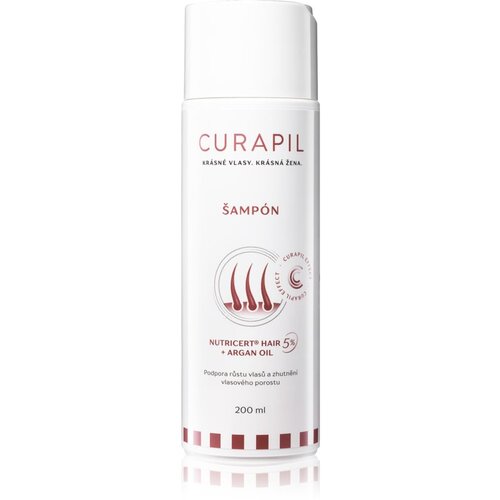 Curapil Hair Care Nutricert hair + argan oil aktivacijski &amp;scaron;ampon za poticanje rasta kose 200 ml Slike