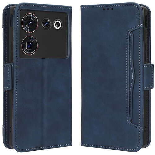 INORCO Ovitek za telefon Denarnica za ZTE nubia Z50 Ultra Multiple Card Slots Phone Shell PU usnjeni ovitek za stojalo, (22037163) Slike