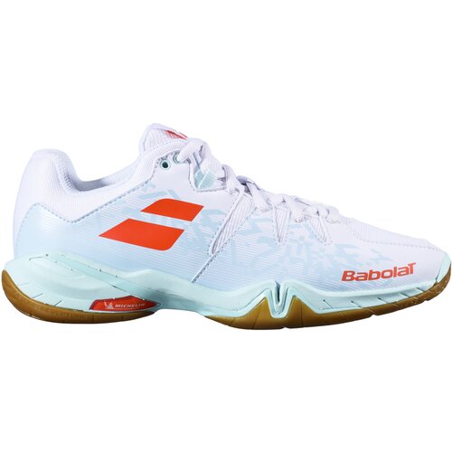 Babolat Shadow Spirit White/Light Blue Women's Indoor Shoes EUR 40.5 Slike