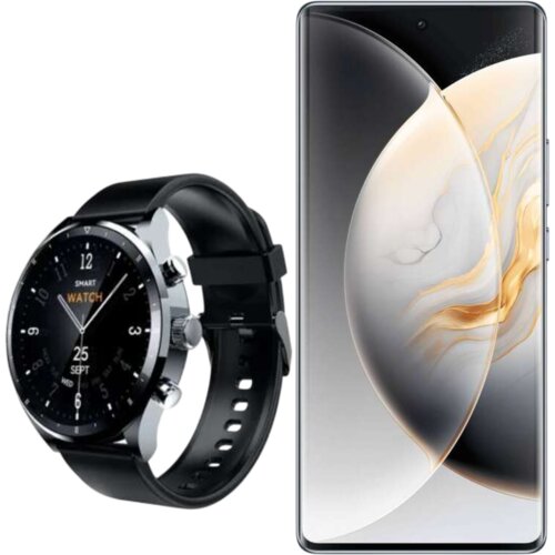 Tecno CAMON 30s Mobilni telefon 6/128GB CRNI + Pametni sat Gedžet Watch Pro 2, Tamnosivi Cene